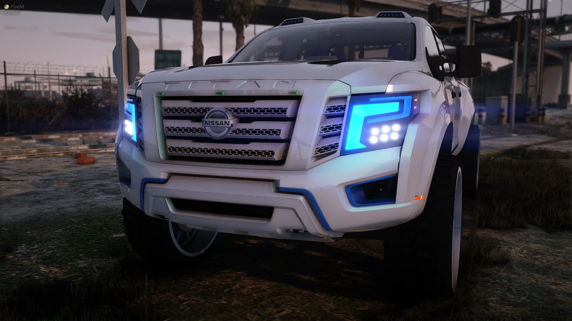2018 Nissan Titan Custom Lifted on Offroad Forgiatos - Image 2