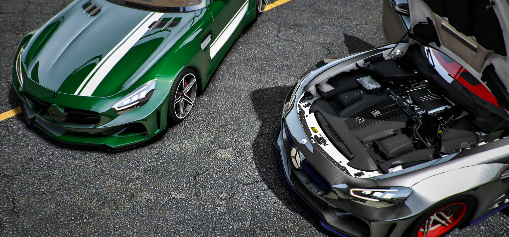 2020 Mercedes AMG GTS Prokop Widebody 2 Pack Carbon Body & Paint Body - Image 4
