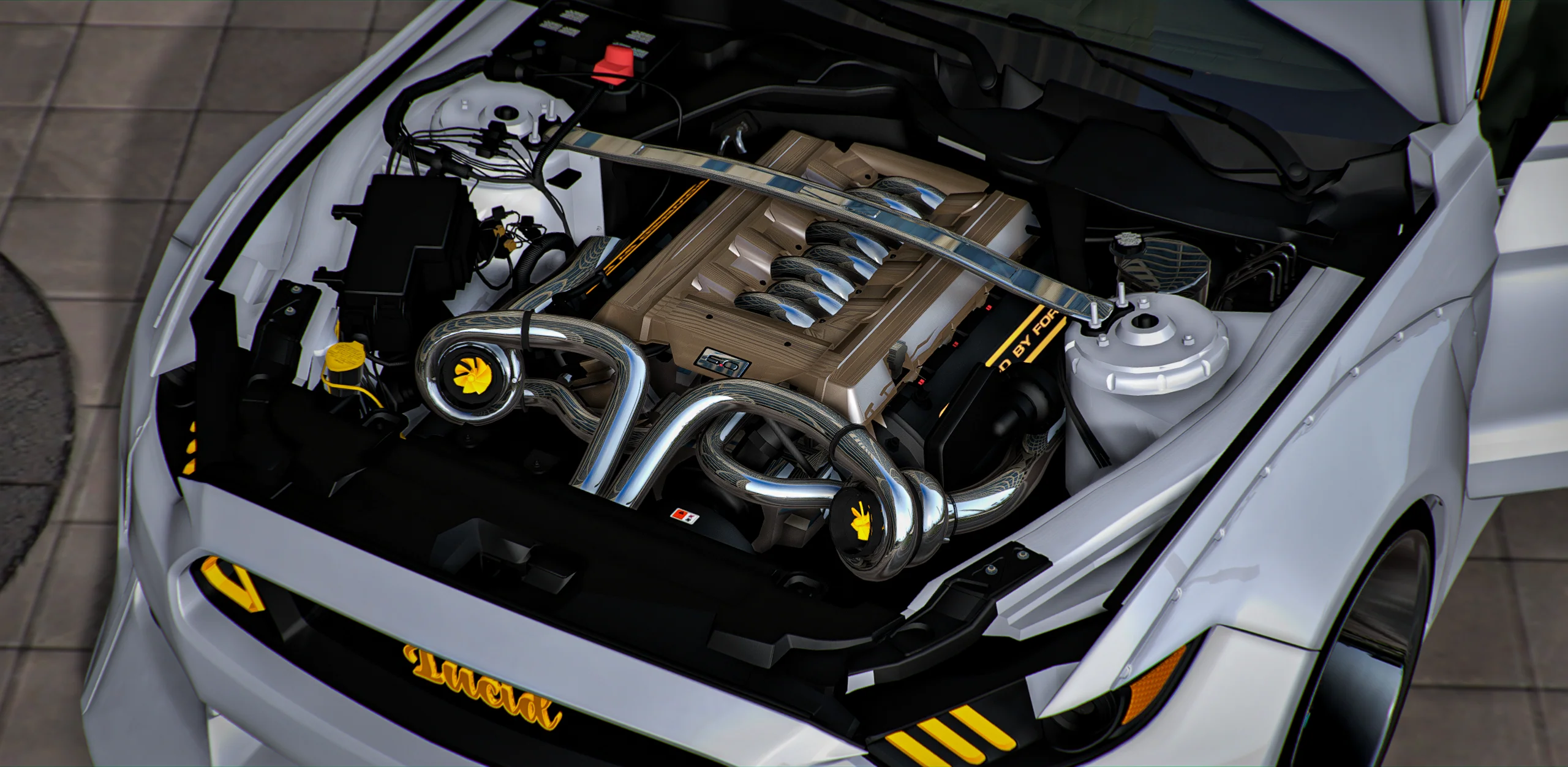 Ford Shelby Mustang GT500 Widebody Lucid Stang On Rucci Forged Rims - Image 3