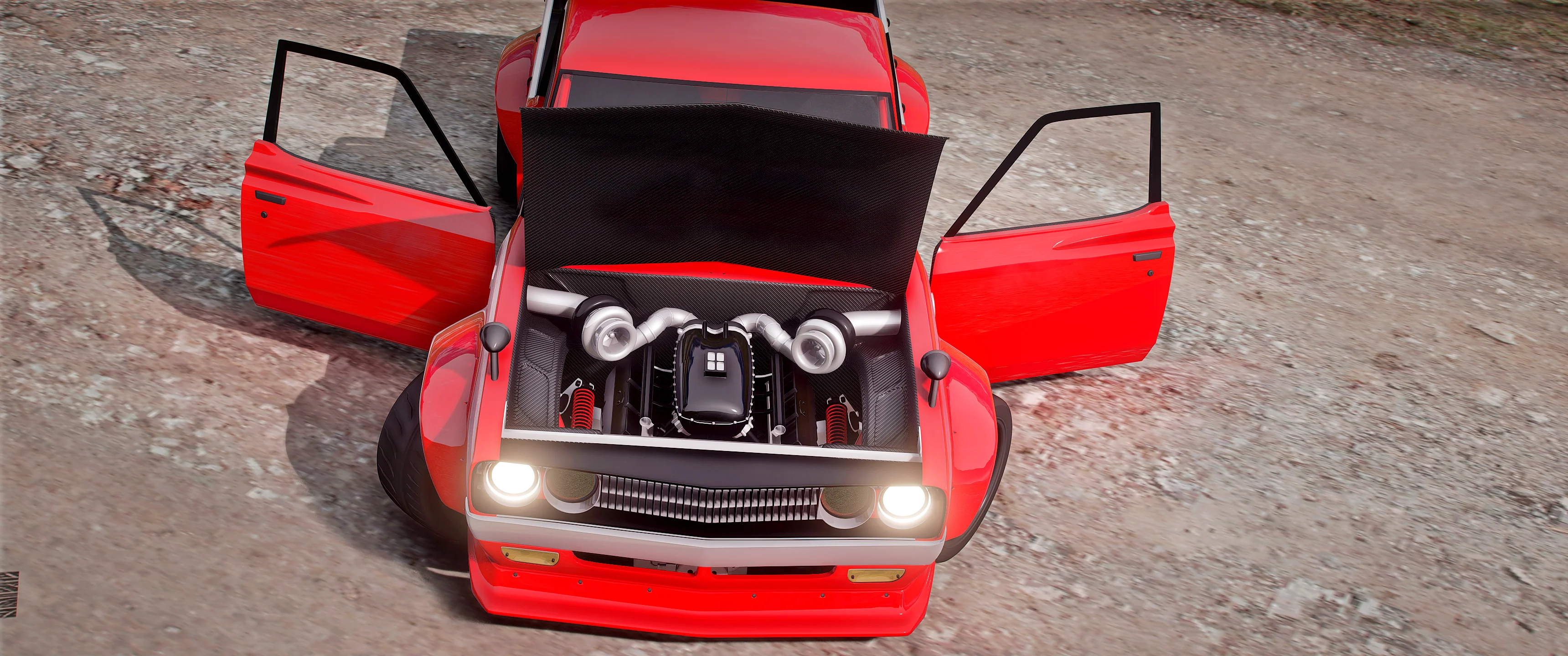 Nissan Datsun 620 Truck Twin Turbo V8 - Image 4