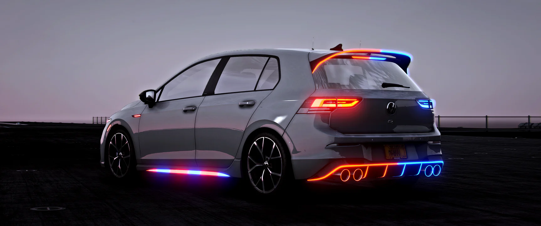Volkswagen Golf 8R Police Modern Lights - Image 2